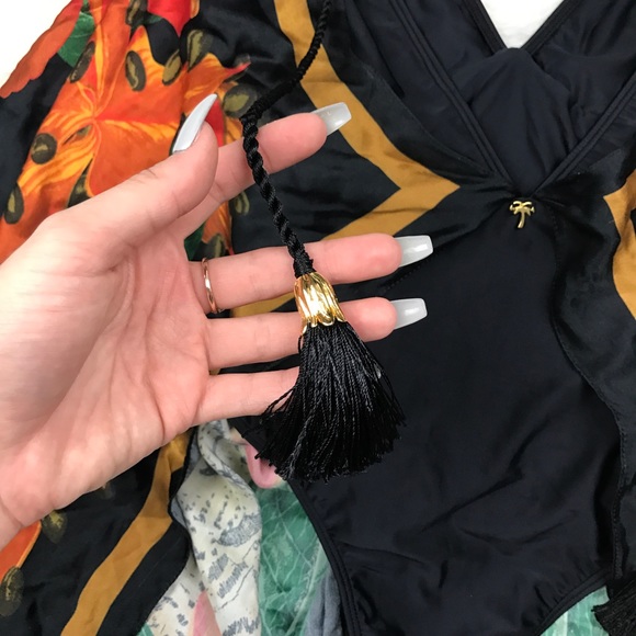 Agua de Coco • Floral Leopard Scarf One Piece Swim - Picture 6 of 8